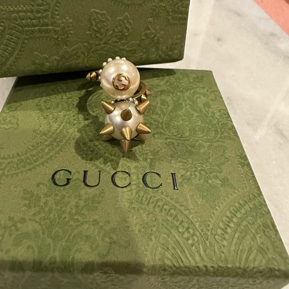 Ring Gold-Tone Metal & Faux Pearl - Picture 4 of 14